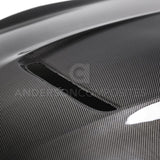 15-20 Ford Mustang Shelby GT350 Anderson Composites AC-HD15FDMU350-OE-DS Double Sided Carbon Fiber Hood