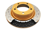 11-14 Ford Mustang GT DBA 42124BLKXS Drilled and Slotted 4000 XS Black Brake Rotor - Front