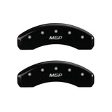 15-20 Ford Mustang MGP 10204SMGPBK 4 Caliper Covers Engraved Front & Rear MGP Black Finish Silver Character