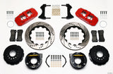 05-14 Ford Mustang Wilwood 140-10950-DR AERO4 Big Brake Rear Parking Brake Kit - Drilled, Red