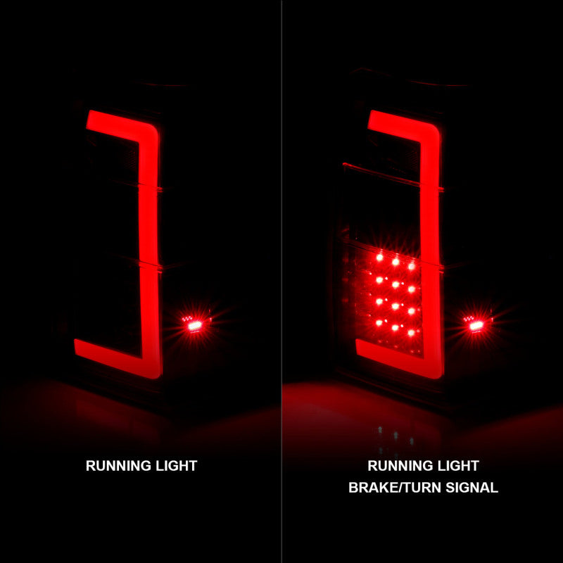 07-17 For Expedition ANZO 311409 LED Taillights w/Light Bar Black