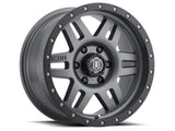 21-23 Ford Bronco ICON 1417858347TT Six Speed 17x8.5 6x5.5 0mm Offset 4.75in BS 108mm Bore Titanium Wheel