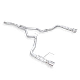 15-17 Ford Mustang I4 2.3L Stainless Works M15ECBSW 2-1/2in Catback Retro Chambered Mufflers