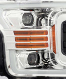 18-20 Ford F-150 AlphaRex 880187 PRO-Series Projector Headlights Plank Style - Chrome