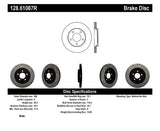 05-14 Ford Mustang GT 4.0L/4.6L V6/V8 StopTech 128.61087R Cross Drilled Right Rear Rotor