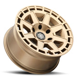 21-23 Ford Bronco ICON 3217858347BS Compass 17x8.5 6x5.5 0mm Offset 4.75in BS Satin Brass Wheel