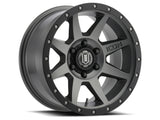 21-23 Ford Bronco ICON 1817858347TT Rebound 17 x 8.5 / 6 x 5.5 / 0mm Offset 4.75in BS 106.1mm Bore Titanium Wheel