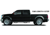 19-22 Ford Ranger Crew Cab N-Fab Nerf Step F1981CC - Gloss Black -Cab Length -3in