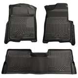 09-14 Ford F-150 Super Crew Cab Husky Liners 98331 WeatherBeater Combo Black Floor Liners