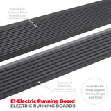 21-24 Ford Bronco 2DR Go Rhino 20413157T E-BOARD E1 Electric Running Board Kit (No Drill) - Bedliner Coating