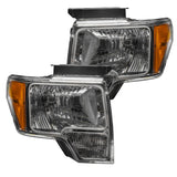 09-14 Ford F-150 ORACLE Lighting 7187-001 Pre-Assembled Halo Headlights - Non HID - Chrome Housing White