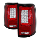 04-08 Ford F150 Spyder 5084194 Styleside Tail Light V2 - LED - Red Clear