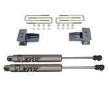 15-20 Ford F-150 2WD Maxtrac 903220F 2in Lift Blocks & U-Bolts w/ Rear FOX Shocks