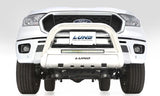 19-23 Ford Ranger I4 2.3L Lund 47021300 Bull Bar w/ Light & Wiring - Polished Stainless