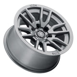 21-23 Ford Bronco ICON 2417858347TT Vector 6 17x8.5 6x5.5 0mm Offset 4.75in BS 106.1mm Bore Titanium Wheel