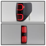 09-14 Ford F-150 xTune 9038495 LED Tail Lights -Black Housing Smoked Lens