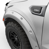 19-23 Ford Ranger I4 2.3L EGR 793554-UX Painted To Code Ingot Traditional Bolt-On Look Fender Flares Silver (Set of 4)