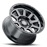 21-24 Ford Bronco ICON 6220108345GBMW Recoil 20x10 6x5.5 -24mm Offset 4.5in BS Gloss Black Milled Spokes Wheel