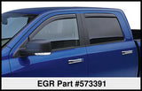 09-14 Ford F-150 / 10-14 Raptor EGR 573391 F/S Pickup Crew Cab In-Channel Window Visors Set of 4