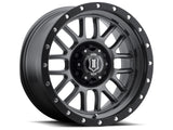 21-23 Ford Bronco ICON 1217858347GM Alpha 17x8.5 6x5.5 0mm Offset 4.75in BS 106.1mm Bore Gun Metal Wheel