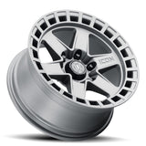 21-23 Ford Bronco ICON 3417858347TT Raider 17 x 8.5 / 6 x 5.5 / 0mm Offset 4.75in BS Titanium Wheel