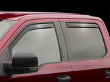 15-20 Ford F-150 WeatherTech 82765 Front and Rear Side Window Deflectors - Dark Smoke