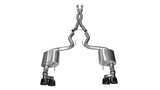 15-17 Ford Mustang GT V8 5.0L Corsa Performance 14335BLK 3in Cat Back Exhaust Black Quad Tips (Xtreme)