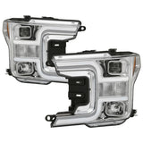 18-19 Ford F-150 Spyder 5086617 Signature Projector Headlights - Chrome