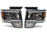 09-14 Ford F-150 Raxiom T566367 Axial Series Headlights w/ LED Bar- Blk Housing (Clear Lens)