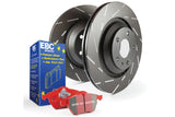 15-22 Ford Mustang 2.3L/ 5.0L/ 3.7L EBC S4KR1418 S4 Kits Redstuff Pads and USR Rotors