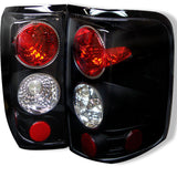 04-08 Ford F-150 Spyder 5003195 Euro Tail Lights Black