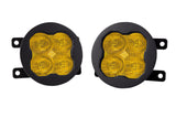 15-17 Ford Mustang Diode Dynamics DD6685 SS3 LED Pod Max Type A Kit -Yellow SAE Fog