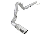 18-20 Ford F-150 V6 3.0L Power-Stroke AFE 49-03106-P ATLAS 4in Aluminized Steel DPF-Back Exhaust System w/ Polished Tip