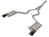 15-21 Ford Mustang L4 2.3L EcoBoost aFe 49-33084-B MACH Force-Xp 3" to 2-1/2" 304 Stainless Steel Cat-Back Exhaust System w/ Black Tips