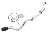 21-23 Ford Bronco V6 2.3L & 2.7L AWE Tuning 3015-23789 0FG Single Rear Exit Exhaust w/ Diamond Black Tip & Bash Guard