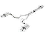 2018-2023 Ford Mustang GT Borla 140745 3in AT/MT (w/o Valves) S-Type Cat-Back Exhaust w/ Polished Tips