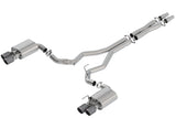 18-23 Ford Mustang GT V8 5.0L AT/MT Borla 140743CFBA 3in Atak Catback Exhaust w/ Valves(Carbon Fiber Black Tip)