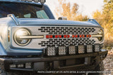 21-23 Ford Bronco Diode Dynamics DD7271 SS5 6-Pod CrossLink Grille Lightbar Kit Pro -Yellow Combo